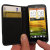Housse HTC One X Wallet effet cuir - Noire 5