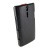 Funda Sony Xperia S Melko Premium Leather Flip Case - Naranja / Negra 2