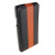 Funda Sony Xperia S Melko Premium Leather Flip Case - Naranja / Negra 3