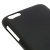 Metal-Slim Rubber Case for HTC One V - Black 3