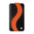 Funda HTC One X Melko Leather Flip Case - Naranja / Negra 2
