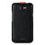 Funda HTC One X Melko Leather Flip Case - Naranja / Negra 3