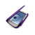 Funda estilo cuero tipo cartera para Samsung Galaxy S3 - Morada 4