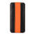 Melkco Leather Flip Case for iPhone 5S / 5 - Orange / Black 2
