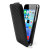 Slimline Carbon Fibre Style iPhone 5S / 5 Flip Case - Black 3