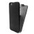 Slimline Carbon Fibre Style iPhone 5S / 5 Flip Case - Black 4