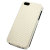 Slimline Carbon Fibre-Style iPhone 5S / 5 Flip Case - White 2