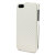 Slimline Carbon Fibre-Style iPhone 5S / 5 Flip Case - White 4