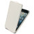 Slimline Carbon Fibre-Style iPhone 5S / 5 Flip Case - White 5