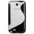 Coque Galaxy Note 2 FlexiShield Wave avec béquille – Blanche / Noire 9