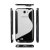 FlexiShield Wave Stand Case For Samsung Galaxy Note 2 - Clear / White 8