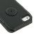 PDair Leren Case voor iPhone 5S / 5 Flip Type met Clip - Zwart 5