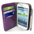 Leather Style Wallet Case for Samsung Galaxy S3 Mini - Purple 6