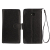 HTC One 2013 Leather Style Stand / Wallet Case - Black 2