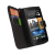 Housse HTC One 2013 portefeuille  effet cuir - Noire 4
