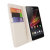 Sony Xperia Z Stand / Wallet Case - White 3