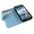 Leather Style Folio Case for Samsung Galaxy S4 - Egg Shell Blue 3