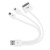 Câble de charge et synchronisation 4 en 1 (Apple et Micro USB) - Blanc 4