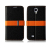 Momax Samsung Galaxy S4 Flip Diary Case - Black / Orange 4