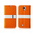 Momax Flip Diary Case for Samsung Galaxy S4 - Orange / White 2