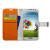 Momax Flip Diary Case for Samsung Galaxy S4 - Orange / White 5