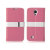 Momax Flip Diary Case Galaxy S4 Tasche in Pink und Weiß 2