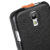 Melkco Leather Flip Case For Samsung Galaxy S4 - Black/Orange 3