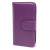 Housse Samsung Galaxy S4 Mini Portefeuille Style cuir - Violette 3