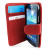 Galaxy S4 Mini Ledertasche Style Wallet in Rot 9