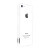 Pinlo Bladedge Bumper Case for iPhone 5C - White Clear 5