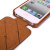 Tuff-Luv Leather In-Genius Flip for iPhone 5C - Brown 3