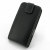 Pdair Leather Top Flip Case for Nokia Lumia 620 - Black 3