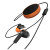 Iqua Spin Bluetooth Earphones - Black / Orange 4
