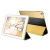 Pinlo Asti Collection iPad Air Tasche in Schwarz und Gold 6