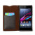 Funda para el Sony Xperia Z1 Zenus Minimal Diary Series - Negra 2