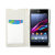 Funda para el Sony Xperia Z1 Zenus Minimal Diary Series - Blanca 6