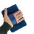 Folio Leather Style Stand Case and Hand Grip for Tesco Hudl - Blue 3