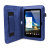 Folio Leather Style Stand Case and Hand Grip for Tesco Hudl - Blue 12