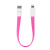 Cable USB de carga y datos magnético para  iPhone 5S / 5C / 5 - Rosa 2