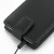Pdair Leather Nokia Lumia 525 / 520 Top Flip Case - Black 7