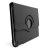Rotating Leather Style Stand Case for iPad Air - Black 4