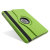 Rotating Leather Style Stand Case for iPad Air - Green 8