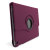 Rotating Leather Style Stand Case for iPad Air - Purple 4