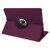 Rotating Leather Style Stand Case for iPad Air - Purple 9