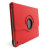 Rotating Leather Style Stand Case for iPad Air - Red 5