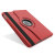 Rotating Leather Style Stand Case for iPad Air - Red 10