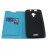 Encase Stand and Type Folio Case for Wiko Cink Five - Blue 3