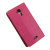 Encase Stand and Type Folio Case for Wiko Cink Five - Pink 2