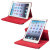 Leather-Style Rotating iPad Mini 3 / 2 / 1 Stand Case - Red 3
