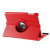Leather-Style Rotating iPad Mini 3 / 2 / 1 Stand Case - Red 4
